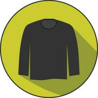 Long sleeve icon - flat clothing icons vector