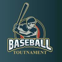 béisbol mascota logo vector
