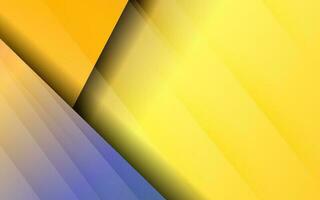 Abstract overlap layer gradient blue and yellow color vector