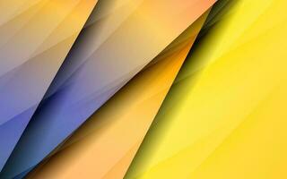 Abstract overlap layer gradient blue and yellow color vector