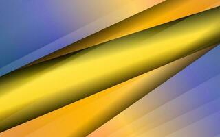 Abstract overlap layer gradient blue and yellow color vector