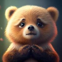 cute bear cub photo