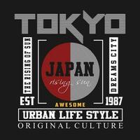 tokyo typography vector design