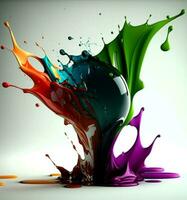 paint splash realistic photo