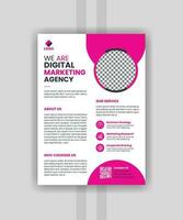Creative Corporate business flyer  design,a4 page flyer design and modern business flyers for print template pro vector