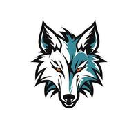 Wolf head mascot vector illustration