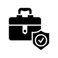 Suitcase Icon Vector Symbol Design Illustration