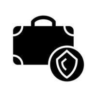 Suitcase Icon Vector Symbol Design Illustration