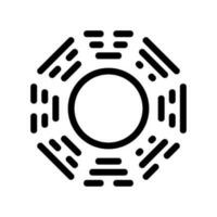 I Ching Icon Vector Symbol Design Illustration