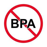 BPA FREE bisphenol A and phthalates free icon vector non toxic plastic sign for graphic design, logo, website, social media, mobile app, UI illustration