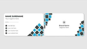 Business card design vector template for print.