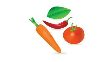 Vegetables design vector template.