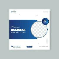 Corporate and business promotion social media post and web banner post design vector template.