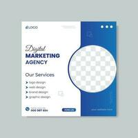 Corporate social media post and web banner post design vector template.