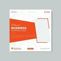 Corporate and business promotion social media post and web banner post design vector template.