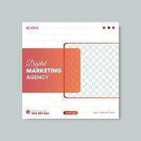 Digital marketing business social media post and web banner post design vector template
