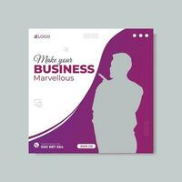 Business social media post and web banner post design vector template.