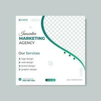 Modern professional corporate social media post and web banner post design vector template