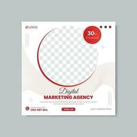 Corporate and business promotion social media post and web banner post design vector template.