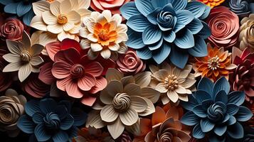 3d Colorful Royale Flower Design photo