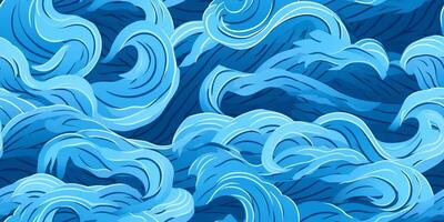 Abstract wave light wallpaper illustration design background ai generated photo