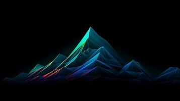 Abstract wave light wallpaper illustration design background ai generated photo