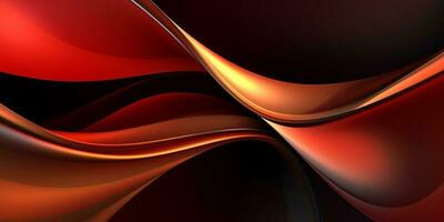 Abstract wave light wallpaper illustration design background ai generated photo