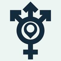 gender illustration logo. vector