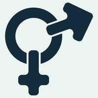 gender illustration logo. vector