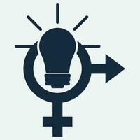 gender illustration logo. vector