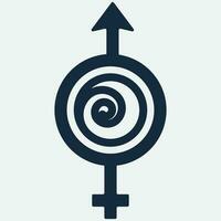 gender illustration logo. vector