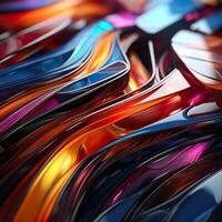 3d Rendered Colorful Glossy and Matte Ultra HD Geometric Background Wallpaper photo