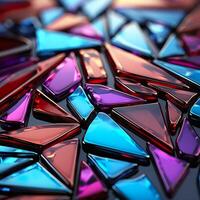 3d Rendered Colorful Glossy and Matte Ultra HD Geometric Background Wallpaper photo