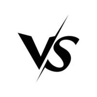 versus calligraphy design. battle competition sign and symbol. vector