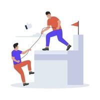 People helping each other illustration vector