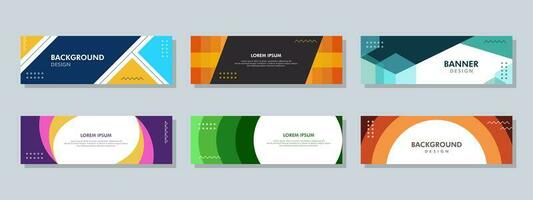 Abstract banner design. Vector shaped background. Modern Graphic Template Banner pattern for social media and web sites. photo