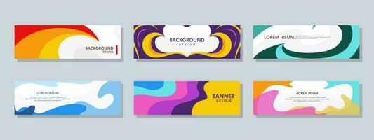 Abstract banner design. Vector shaped background. Modern Graphic Template Banner pattern for social media and web sites. photo