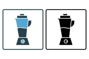 Blender icon. icon related to electronic, household appliances. Solid icon style design. Simple vector design editable