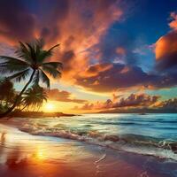 Aesthetic Beach View Sea Water Splashing on Beach Cool Background photo