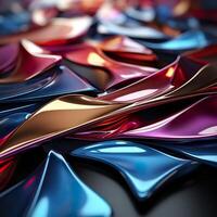 3d Rendered Colorful Glossy and Matte Ultra HD Geometric Background Wallpaper photo