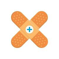 Bandage flat vector illustration in flat style design