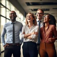 hombre mujer trabajando juntos negocio reunión en oficina foto