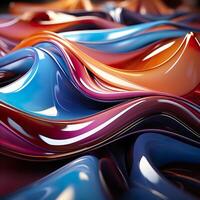 3d Rendered Colorful Glossy and Matte Ultra HD Geometric Background Wallpaper photo