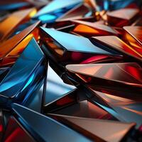 3d Rendered Colorful Glossy and Matte Ultra HD Geometric Background Wallpaper photo