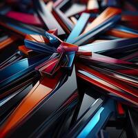 3d Rendered Colorful Glossy and Matte Ultra HD Geometric Background Wallpaper photo