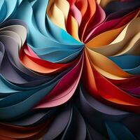 3d Rendered Colorful Glossy and Matte Ultra HD Geometric Background Wallpaper AI Generated photo