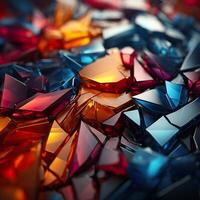 3d Rendered Colorful Glossy and Matte Ultra HD Geometric Background Wallpaper photo