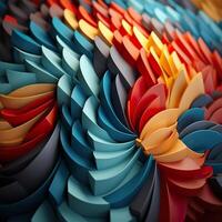 Colorful 3D Geometric Abstract Glossy Matte Multiple Shaped Elegant Background Wallpaper photo