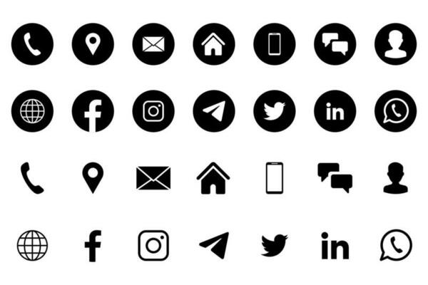 Social Media Icons Vector Art, Icons, and Graphics for Free Download
