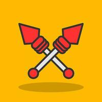 Spear Vector Icon Design
